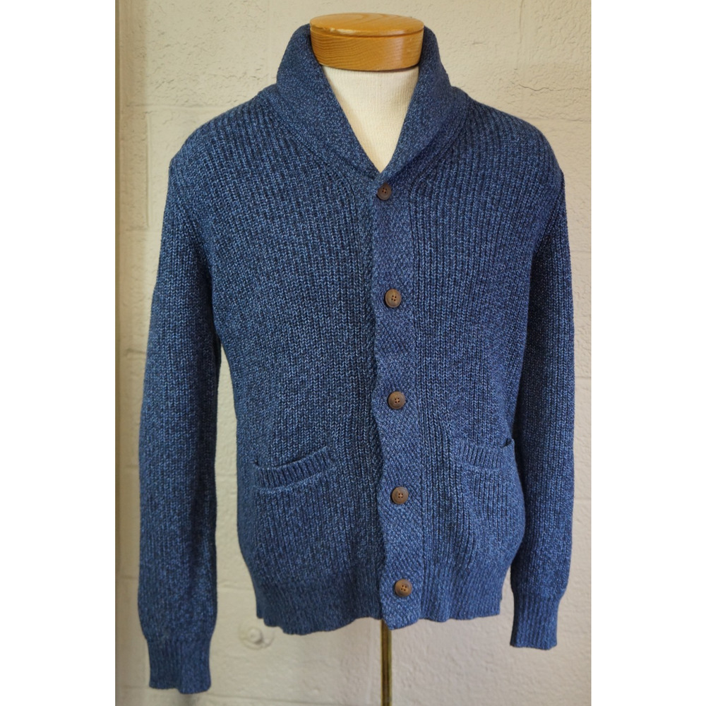 New! Faherty Marled Organic Cotton and Cashmere Cardigan Size Large